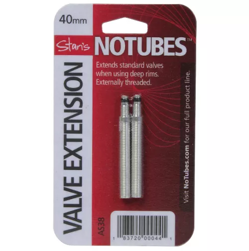 Stans No Tubes Threaded Presta Valve Extenders 3 Stans No Tubes Threaded Presta Valve Extenders