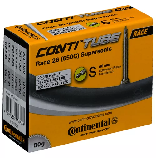 Continental 650c Supersonic Long Valve Inner Tube 3 Continental 650c Supersonic Long Valve Inner Tube