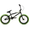 Stolen Agent 16" BMX Bike 2022 -Velocity Wheels prod209414 Black20 20Neon20Green20Tyres NE 01